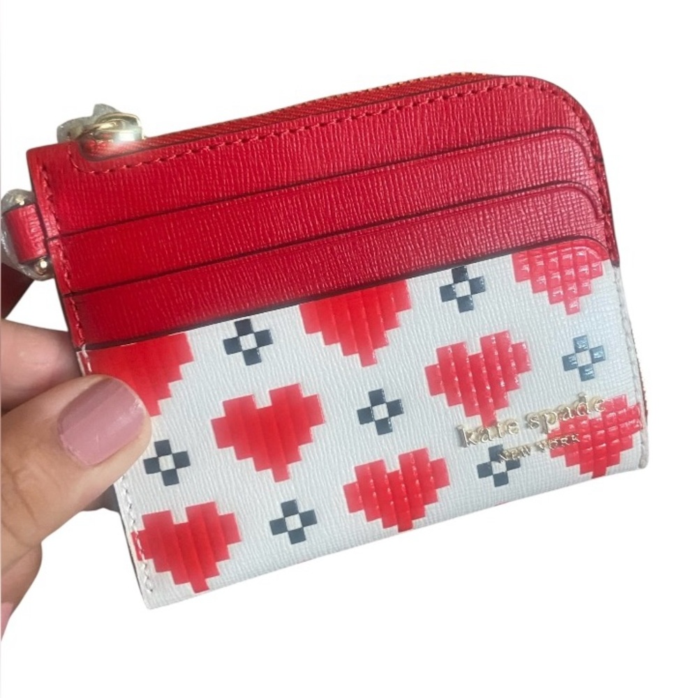 KATE SPADE Heart Coin Card Holder